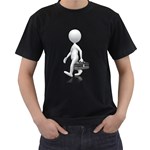 Stick Figure Toolbox Walk Pc 1600 Clr Black T-Shirt