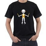 Stick Figure Airport Marshall Pc 1600 Clr Black T-Shirt