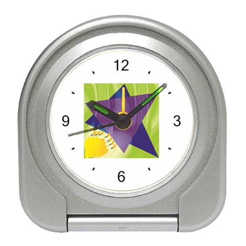 Jewish Star Menora Travel Alarm Clock from ArtsNow.com Front