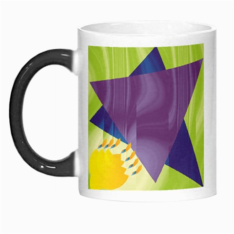 Jewish Star Menora Morph Mug from ArtsNow.com Left