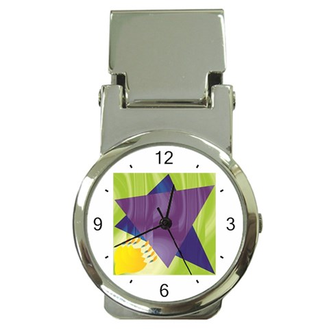 Jewish Star Menora Money Clip Watch from ArtsNow.com Front