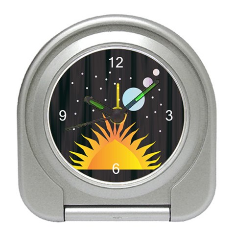 Cosmos Travel Alarm Clock from ArtsNow.com Front