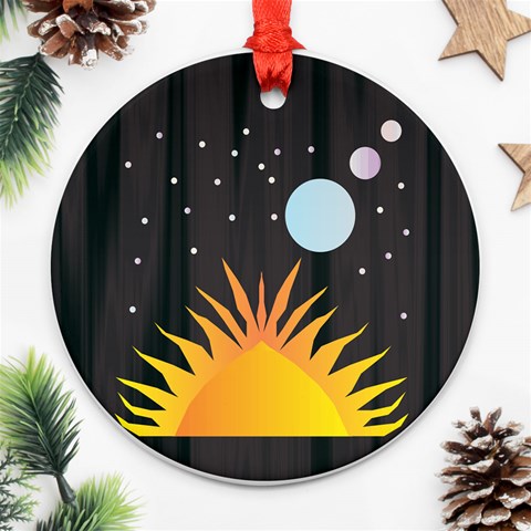 Cosmos Round Ornament (Two Sides) from ArtsNow.com Back