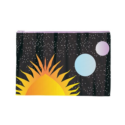 Cosmos Cosmetic Bag (Large) from ArtsNow.com Front