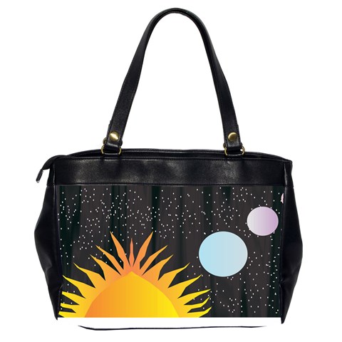 Cosmos Oversize Office Handbag (Two Sides) from ArtsNow.com Back