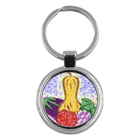 Fruit and Veggies Key Chain (Round) from ArtsNow.com Front