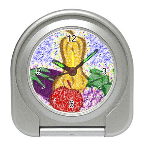 Fruit and Veggies Travel Alarm Clock from ArtsNow.com Front