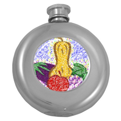 Fruit and Veggies Hip Flask (5 oz) from ArtsNow.com Front