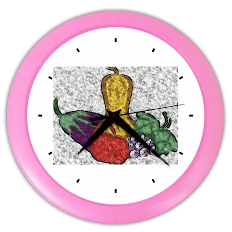 Fruit and Veggies Color Wall Clock from ArtsNow.com Front