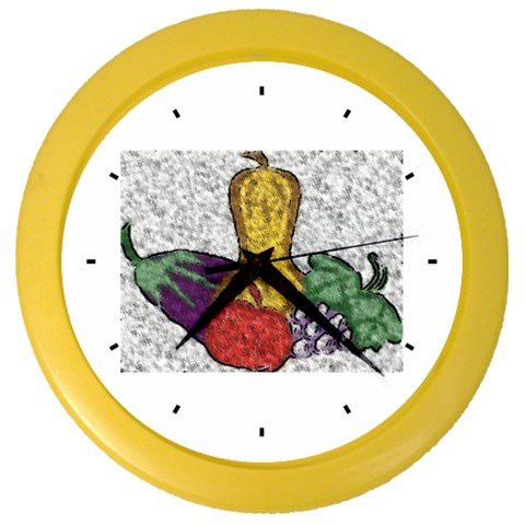 Fruit and Veggies Color Wall Clock from ArtsNow.com Front