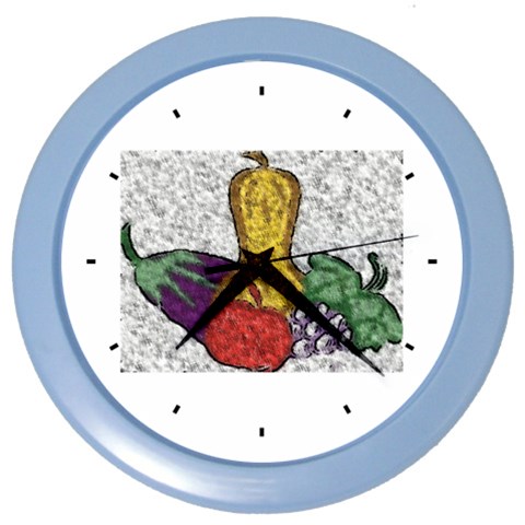 Fruit and Veggies Color Wall Clock from ArtsNow.com Front