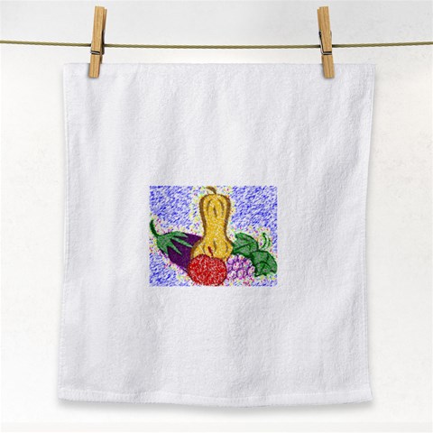 Fruit and Veggies Face Towel from ArtsNow.com Front