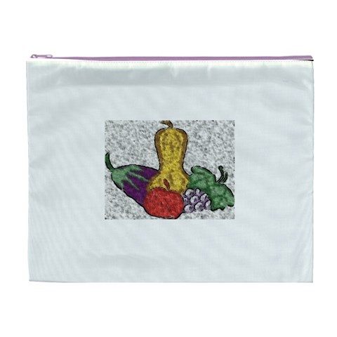 Fruit and Veggies Cosmetic Bag (XL) from ArtsNow.com Front