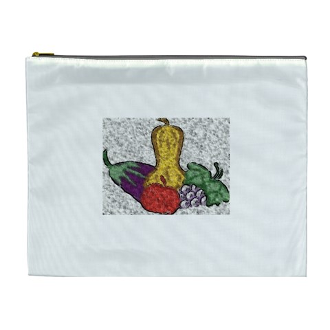 Fruit and Veggies Cosmetic Bag (XL) from ArtsNow.com Front