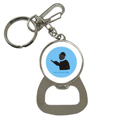 World s Best Father (English) Bottle Opener Key Chain from ArtsNow.com Front