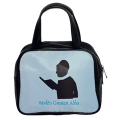 World s Best Father (English) Classic Handbag (Two Sides) from ArtsNow.com Front