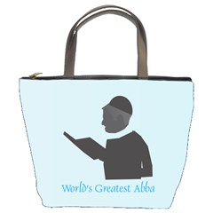 World s Best Father (English) Bucket Bag from ArtsNow.com Front