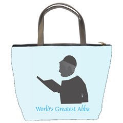 World s Best Father (English) Bucket Bag from ArtsNow.com Back