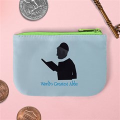 World s Best Father (English) Mini Coin Purse from ArtsNow.com Back