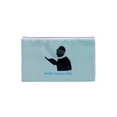 World s Best Father (English) Cosmetic Bag (Small) from ArtsNow.com Front