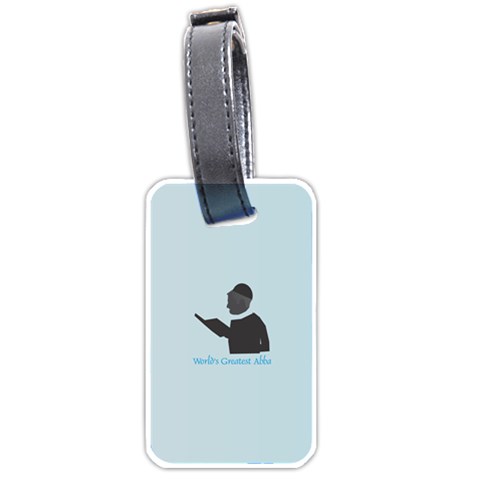 World s Best Father (English) Luggage Tag (one side) from ArtsNow.com Front