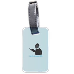 World s Best Father (English) Luggage Tag (two sides) from ArtsNow.com Front