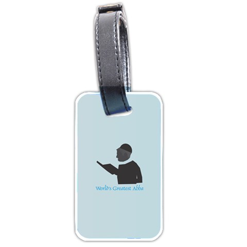 World s Best Father (English) Luggage Tag (two sides) from ArtsNow.com Back