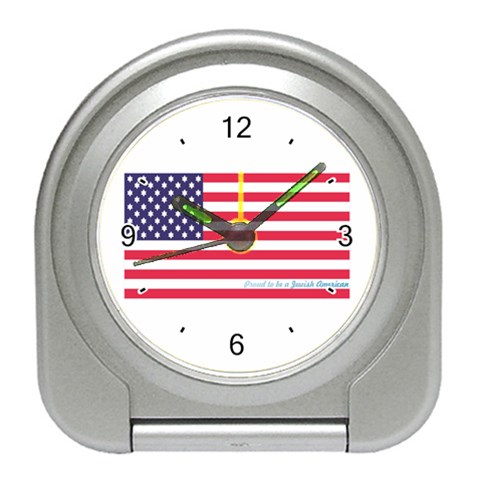 American Jew Travel Alarm Clock from ArtsNow.com Front