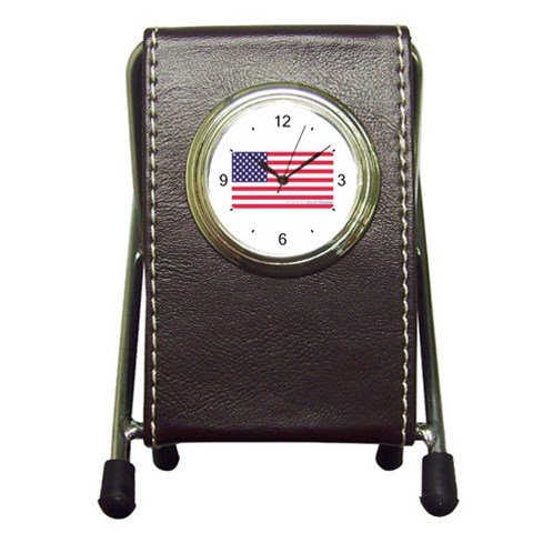 American Jew Pen Holder Desk Clock from ArtsNow.com Front