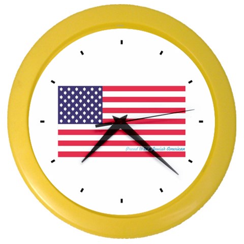 American Jew Color Wall Clock from ArtsNow.com Front