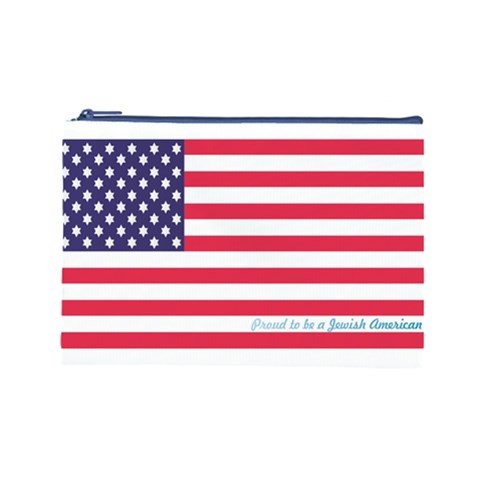 American Jew Cosmetic Bag (Large) from ArtsNow.com Front