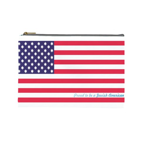 American Jew Cosmetic Bag (Large) from ArtsNow.com Front