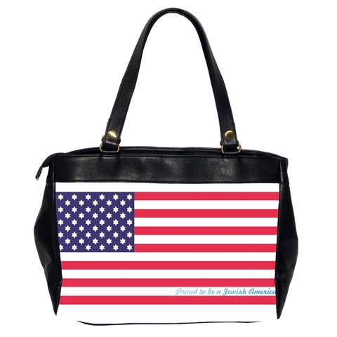 American Jew Oversize Office Handbag (Two Sides) from ArtsNow.com Back