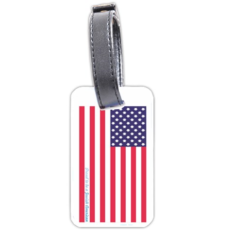 American Jew Luggage Tag (two sides) from ArtsNow.com Front