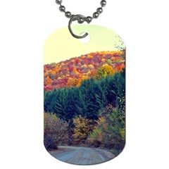 Autumn landscape Dog Tag (Two Sides) from ArtsNow.com Front