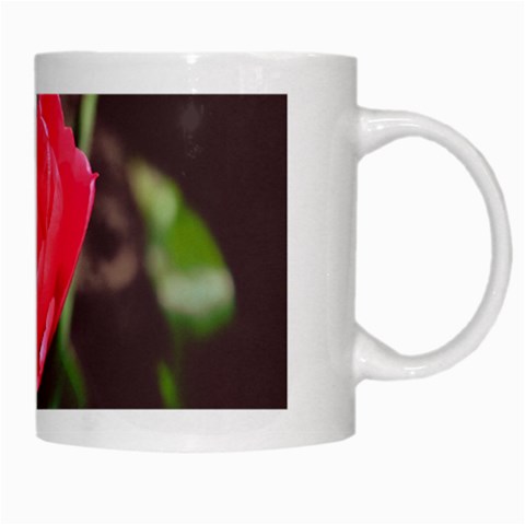 Red flower White Mug from ArtsNow.com Right