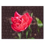 Red flower Jigsaw Puzzle (Rectangular)