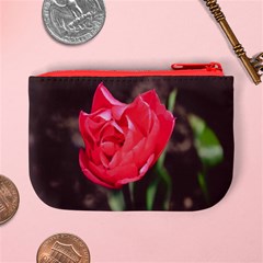 Red flower Mini Coin Purse from ArtsNow.com Back