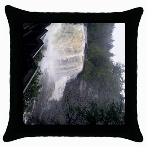 Nature Throw Pillow Case (Black) from ArtsNow.com Front