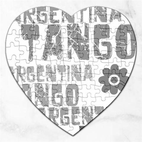 Argentina tango Jigsaw Puzzle (Heart) from ArtsNow.com Front