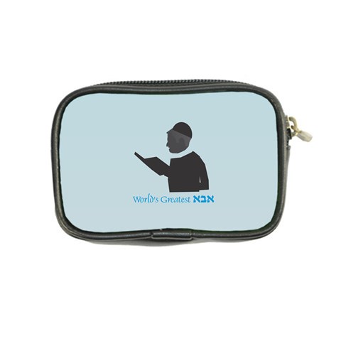 World s Best Father (Hebrew) Coin Purse from ArtsNow.com Back