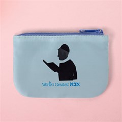 World s Best Father (Hebrew) Mini Coin Purse from ArtsNow.com Back