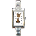 Aby Caricature Rectangular Italian Charm Watch