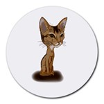 Aby Caricature Round Mousepad