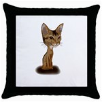 Aby Caricature Throw Pillow Case (Black)