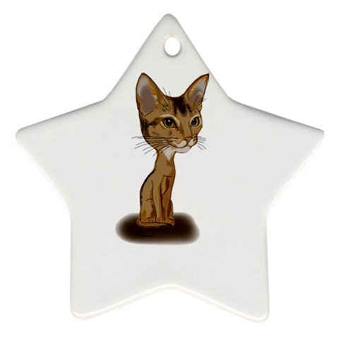 Aby Caricature Star Ornament (Two Sides) from ArtsNow.com Front