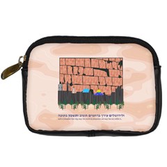 Jerusalem Skyline Digital Camera Leather Case from ArtsNow.com Front