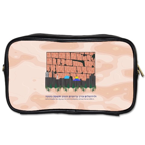 Jerusalem Skyline Toiletries Bag (One Side) from ArtsNow.com Front