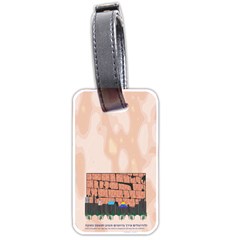 Jerusalem Skyline Luggage Tag (two sides) from ArtsNow.com Front