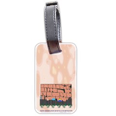 Jerusalem Skyline Luggage Tag (two sides) from ArtsNow.com Back